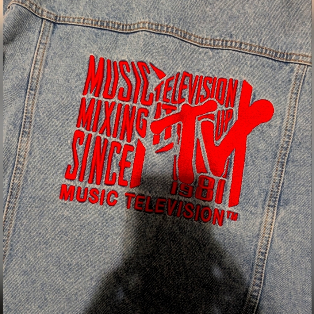 Brand new denim jacket. MTV music. Size medium